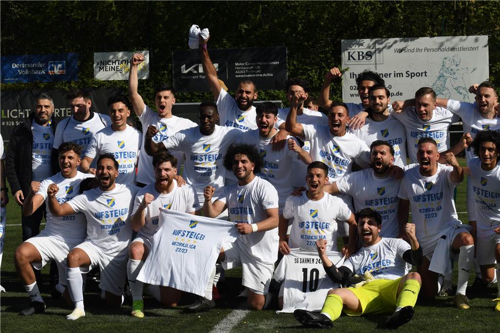 Die SG Gahmen krönte sich am Sonntag zum Meister der Kreisliga A und steigt in die Bezirksliga auf.