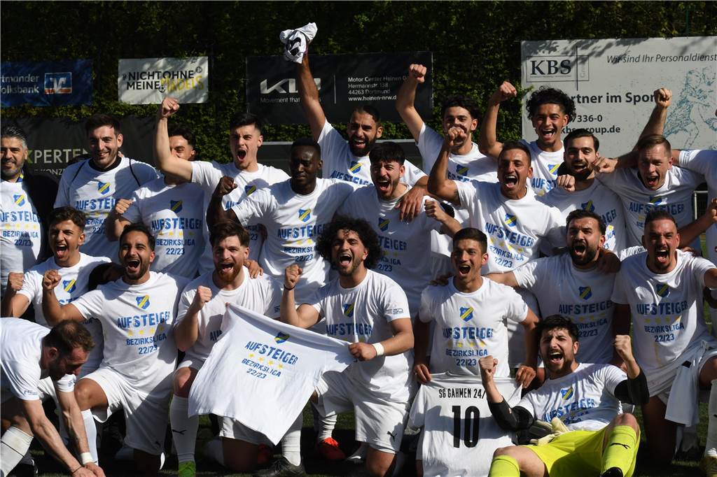 Die SG Gahmen krönte sich am Sonntag zum Meister der Kreisliga A und steigt in die Bezirksliga auf.