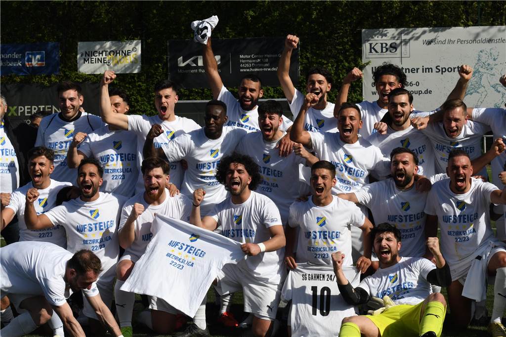 Die SG Gahmen krönte sich am Sonntag zum Meister der Kreisliga A und steigt in die Bezirksliga auf.