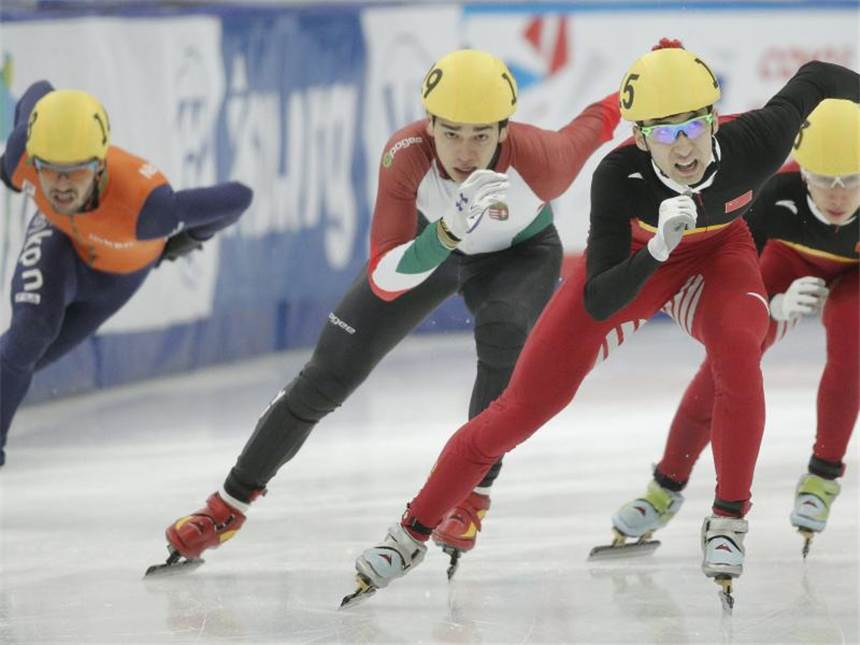 Deutsche Shorttracker bei WM in Moskau ohne Chance Die Shorttrack-WM findet derzeit in Moskau statt. Foto: Maxim Shipenkov
