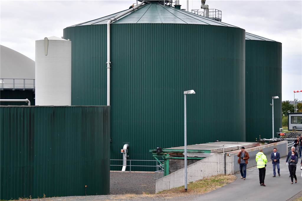 20-Millionen-Euro-Projekt: Geplante Biomethan-Anlage setzt Maßstäbe Die Silos einer Biomethan-Anlage können schnell eine Höhe von 20 Metern erreichen, so wie bei dieser Anlage in Nordhausen.