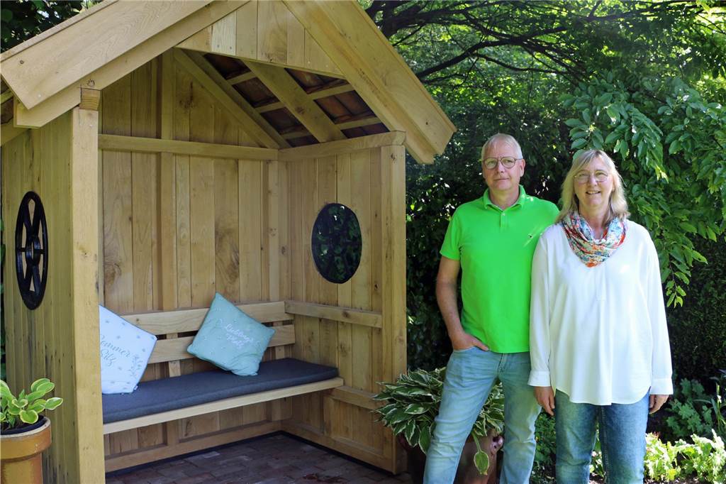Die sogenannte Philosophenbank ist ein echtes Upcycling-Projekt.