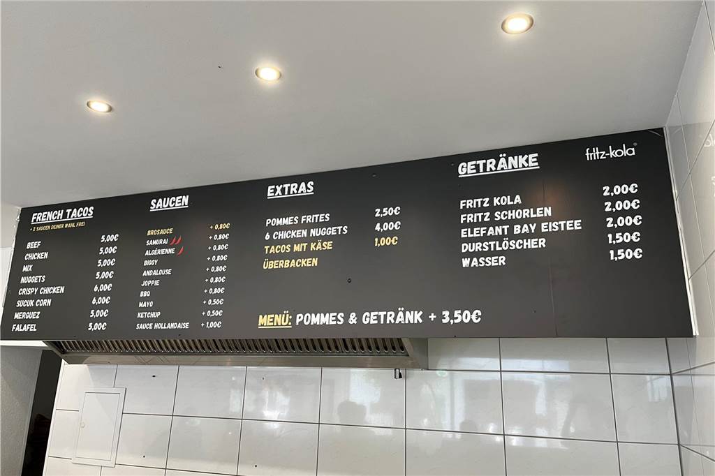 Tacoladen hat an der Lange Straße eröffnet Die Speisekarte im BroTacos in Castrop-Rauxel.