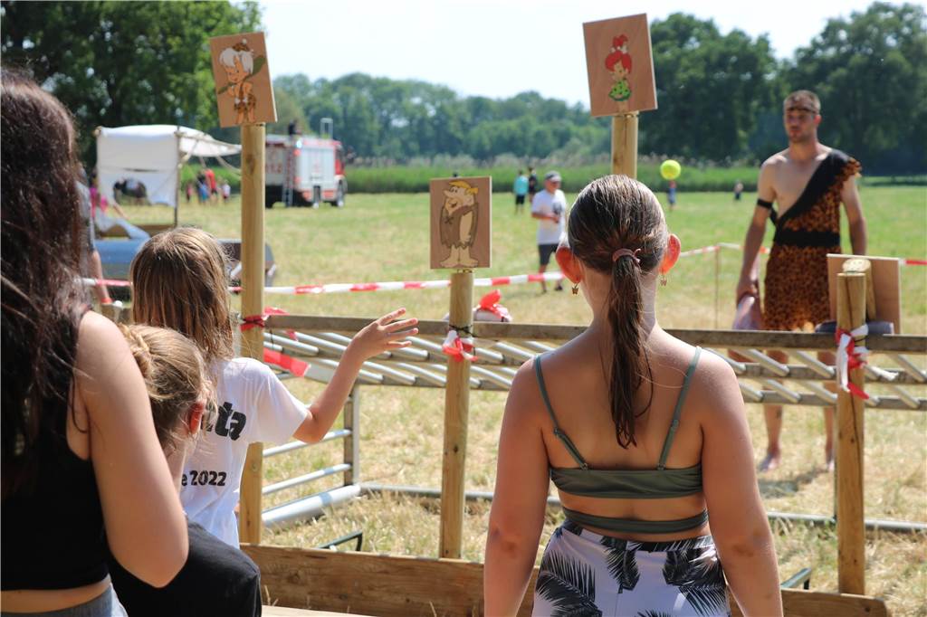 Die Spiele der Olympiade standen alle unter dem Motto „Steinzeit“. 