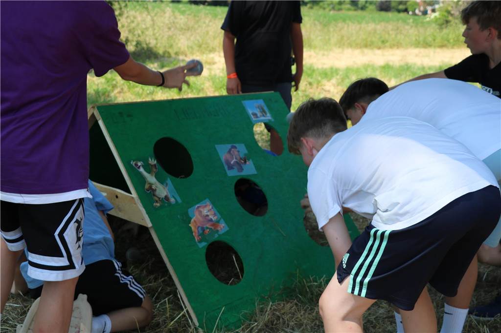 Die Spiele der Olympiade standen alle unter dem Motto „Steinzeit“. 
