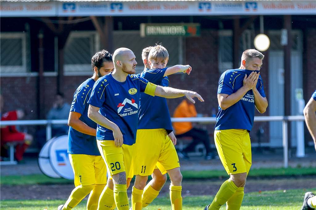 Die Spieler der Spvg Schwerin konnten die beiden deutlichen Führungen nicht über die Zeit bringen.