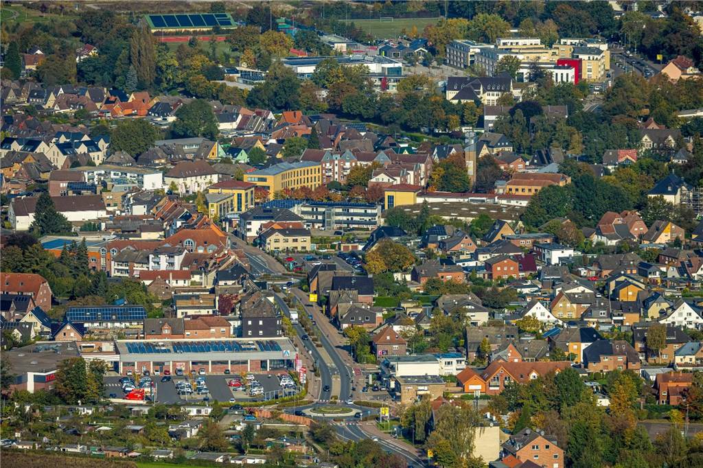 Preise für Bestandsimmobilien: So schneidet Selm im Kreisvergleich ab Die Stadt Selm aus der Luft betrachtet