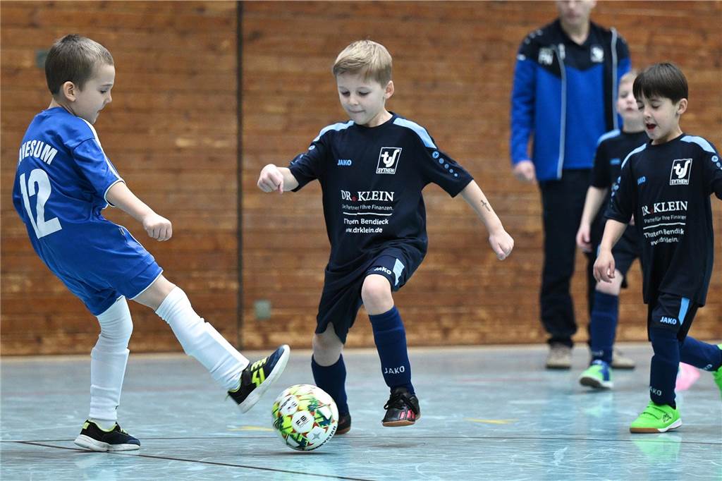 Die Stadtmeisterschaft der G-Junioren wurde wieder als Spielfest ausgetragen. Mit dabei waren Teams des TuS Haltern am See, TuS Sythen, SV Hullern, BW Lavesum, SV Bossendorf und JSG ETuS/Lippramsdorf.