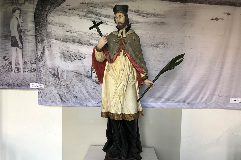 Kreisverkehr Werne: Warten auf die Heiligen-Figur Die Statue des Heiligen Nepomuk befindet sich derzeit im Stadtmuseum.