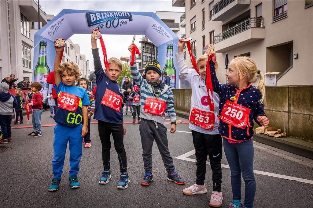 Die Stimmung bei dem Kinderlauf Kids Fun Run am Phoenix-See war großartig.