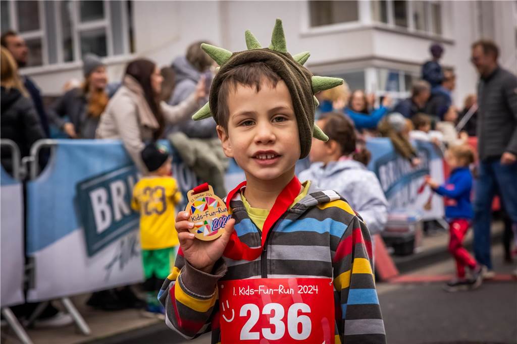 Die Stimmung bei dem Kinderlauf Kids Fun Run am Phoenix-See war großartig.