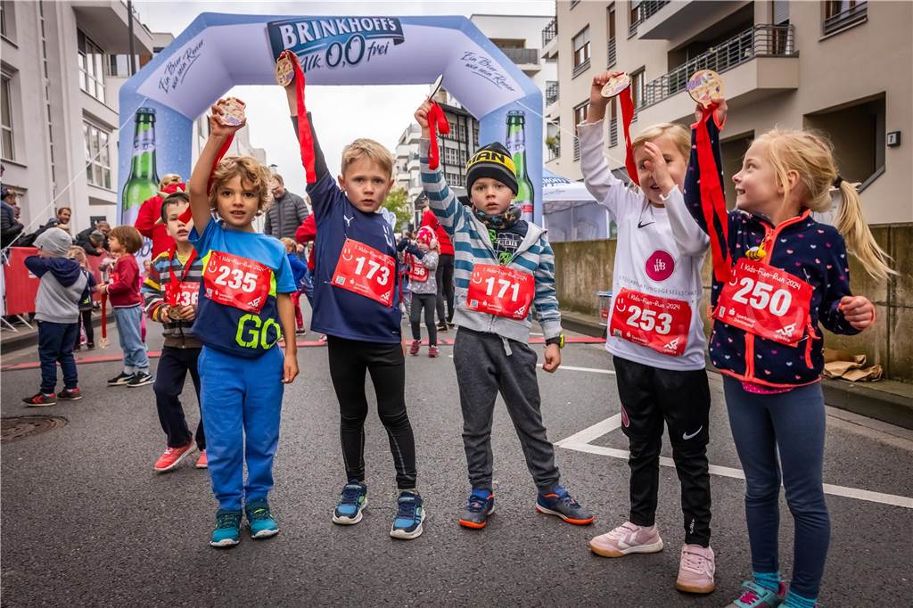 Die Stimmung bei dem Kinderlauf Kids Fun Run am Phoenix-See war großartig.
