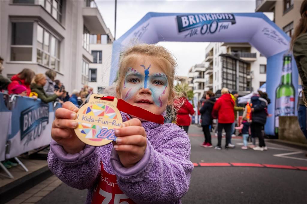 Die Stimmung bei dem Kinderlauf Kids Fun Run am Phoenix-See war großartig.