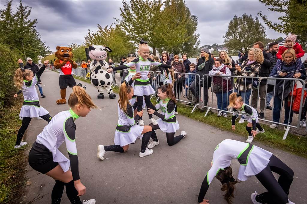 Die Stimmung bei dem Kinderlauf Kids Fun Run am Phoenix-See war großartig.