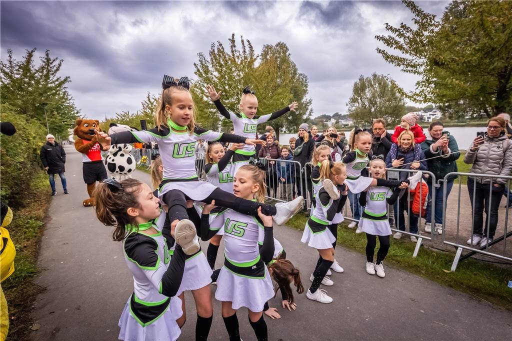 Die Stimmung bei dem Kinderlauf Kids Fun Run am Phoenix-See war großartig.