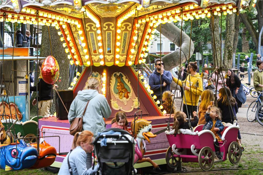 Die Stimmung beim Fest war ausgelassen.