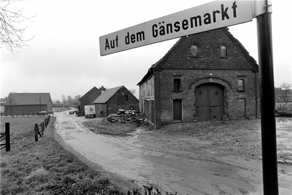 Die Straße "Auf dem Gänsemarkt."