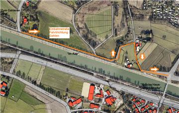 Die Straße "Im Aap" wird während der Sanierungsarbeiten in den Sommerferien zur Einbahnstraße.