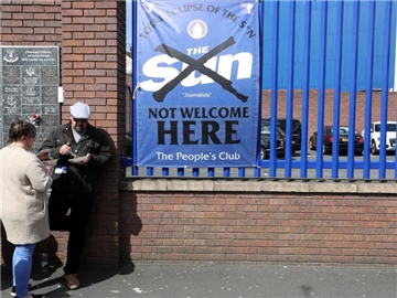 Die "Sun" hat Hausverbot beim Premier-League-Club FC Everton. Foto: Martin Rickett
