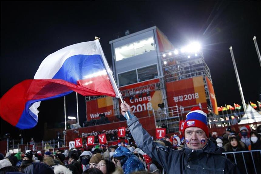 IOC beendet Sanktionen gegen Russland Die Suspendierung Russlands ist aufgehoben worden. Foto: Patrick Semansky/AP