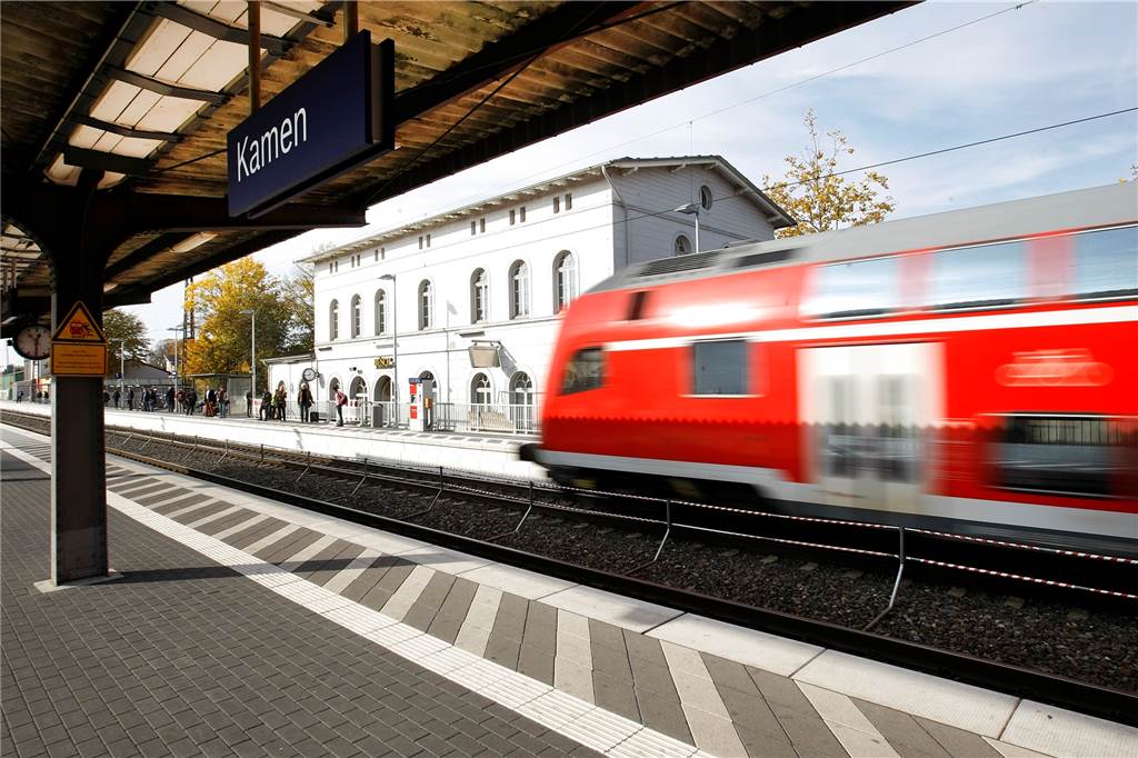 Die Tag ereignete sich bei der Durchfahrt durch den Kamener Bahnhof.