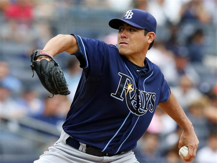 Tampa Bay als letztes Team in den MLB-Playoffs Die Tampa Bay Rays um Pitcher Matt Moore haben als letztes Team das Playoff-Ticket gelöst. Foto: Jason Szenes