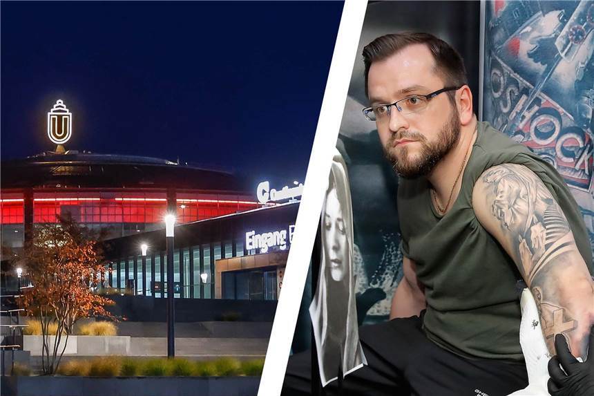 Messe wegen Krieg abgesagt? Westfalenhallen: „Die Aussagen sind falsch“ Die Dortmunder Westfalenhallen bei Nacht. (Symbolbild)