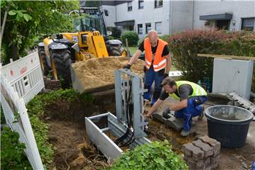 Die Telekom war auch schon in Lembeck beim Glasfaserausbau tätig (hier ein Foto von 2018).