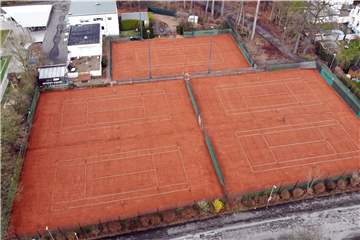 Die Tennisanlage des SV Preußen Lünen. Auch hier werden Mannschaften auf die Saison verzichten.