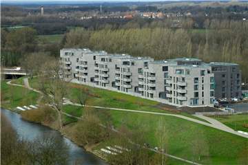 Die teuersten Wohnungen der Wohnungsbaugenossenschaft Lünen (WBG) sind im Lippewohnpark am Flusspark.