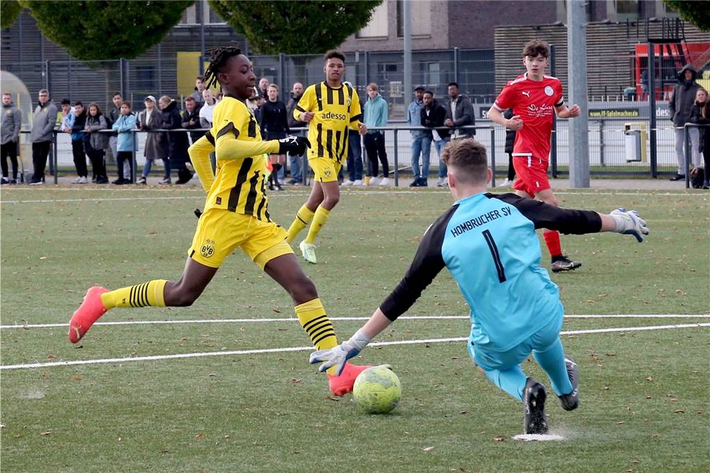 Die U15 des BVB gewann das Regionalliga-Derby gegen den Hombrucher SV mit 7:2.