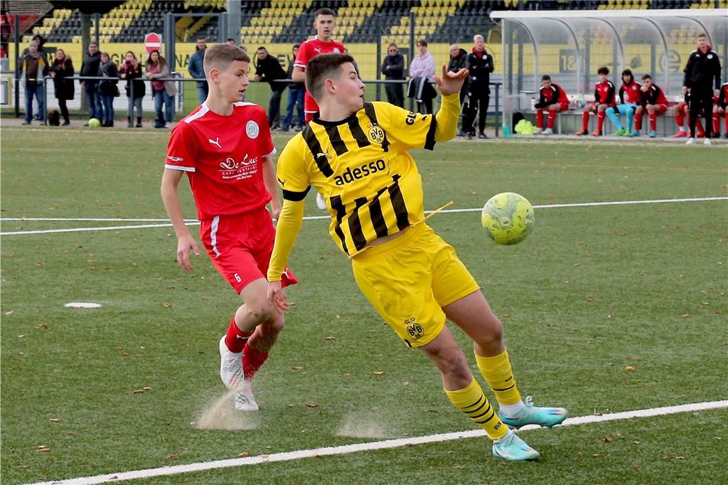 Die U15 des BVB gewann das Regionalliga-Derby gegen den Hombrucher SV mit 7:2.