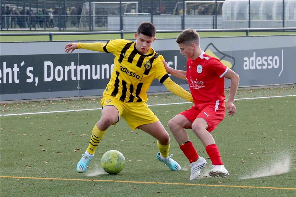 Die U15 des BVB gewann das Regionalliga-Derby gegen den Hombrucher SV mit 7:2.