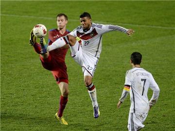 Die U21-Auswahl des DFB und Tschechien trennten sich in Prag 1:1. Foto: Filip Singer