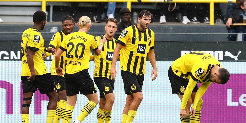 Die U23 von Borussia Dortmund würde auch gerne gegen 1860 München jubeln.
