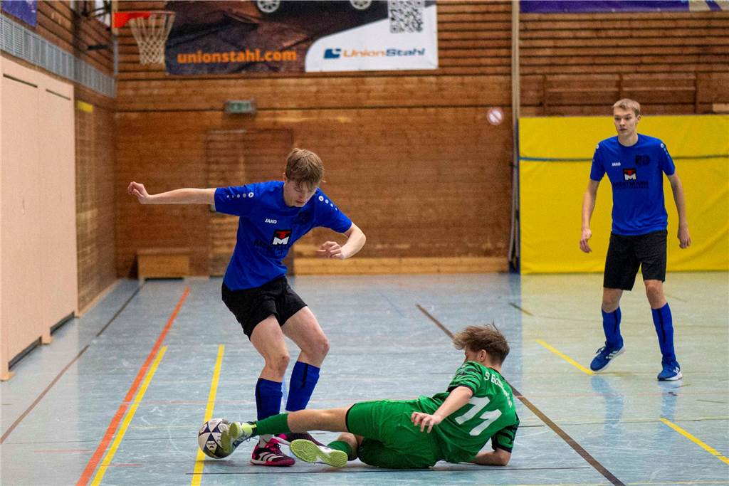 Die Überraschung blieb aus: U19-Westfalenligist TuS Haltern am See hat sich bei der Hallen-Stadtmeisterschaft der A-Junioren souverän mit drei Siegen aus drei Spielen durchgesetzt. Zweiter wurde der SV Bossendorf, Dritter die JSG ETuS/Lippramsdorf und Vierter der SV Hullern.