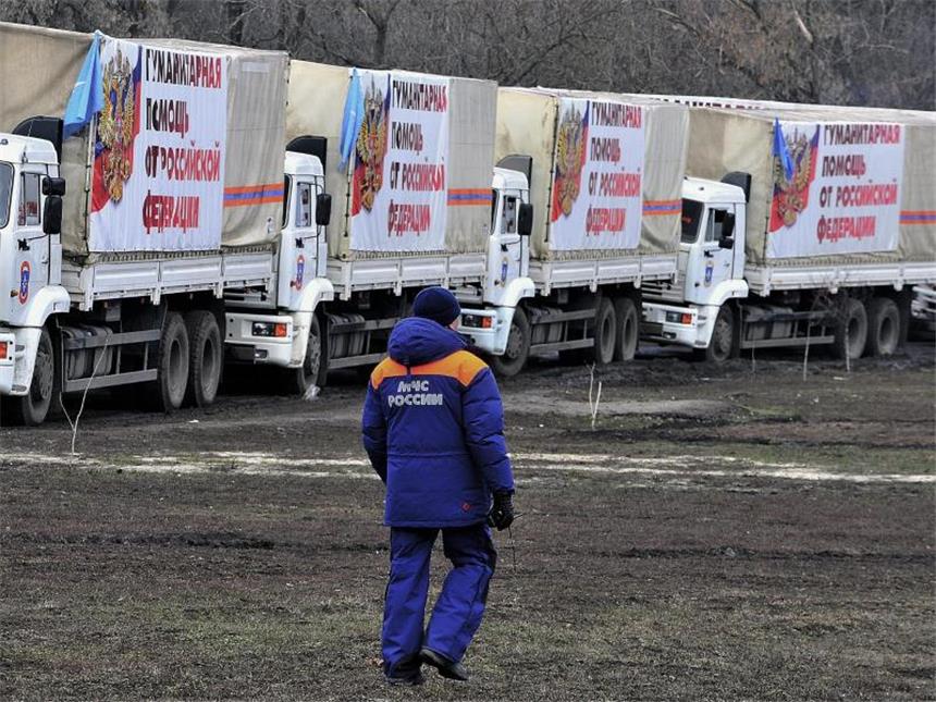 Minsk-Gipfel soll Waffenruhe für Ukraine bringen Die Ukraine sieht in den russischen Lieferungen eine Verletzung ihrer Souveränität. Foto: Arkady Budnitsky