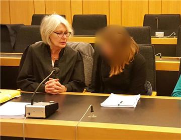 Die verurteilte 17-Jährige aus Ascheberg am Dienstag bei der Urteilsverkündung.