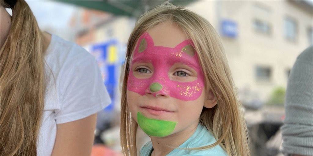 Fotos: Familientag beim Stadtfest Selm hat begonnen Die vielen Aktionen, wie das Kinderschminken, kommen an.