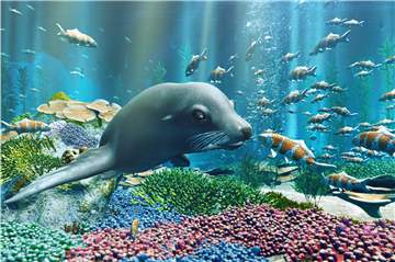 Die Virtual-Reality-Taucherbrille ermöglicht den Atlantis-Gast für einige Minuten eine digitale Reise zum Beispiel in einen Ozean.