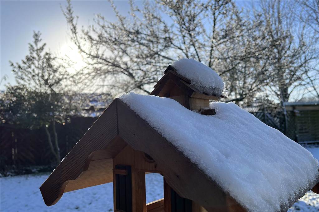 Die Vögel müssen noch ein wenig auf den Frühling warten.