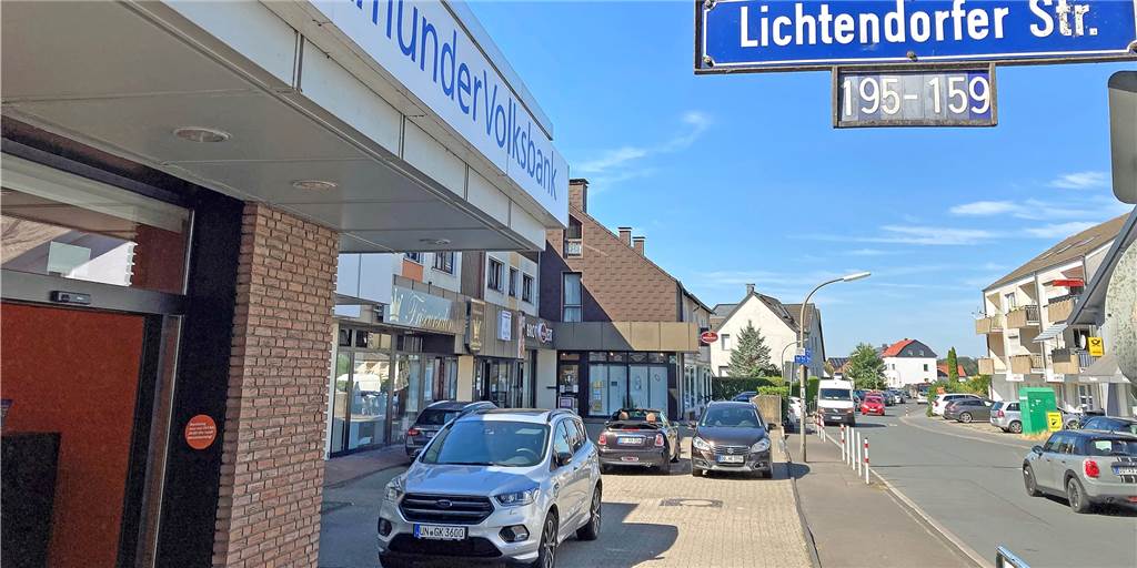 Nach Volksbank-Aus: Gute Nachrichten für die Stadtteile Die Volksbank-Filiale an der Eichholz-/Ecke Lichtendorfer Straße ist inzwischen Geschichte.