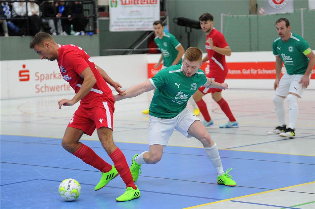 Die Vorrunde der 37. Schwerter Hallenfußball-Stadtmeisterschaft.