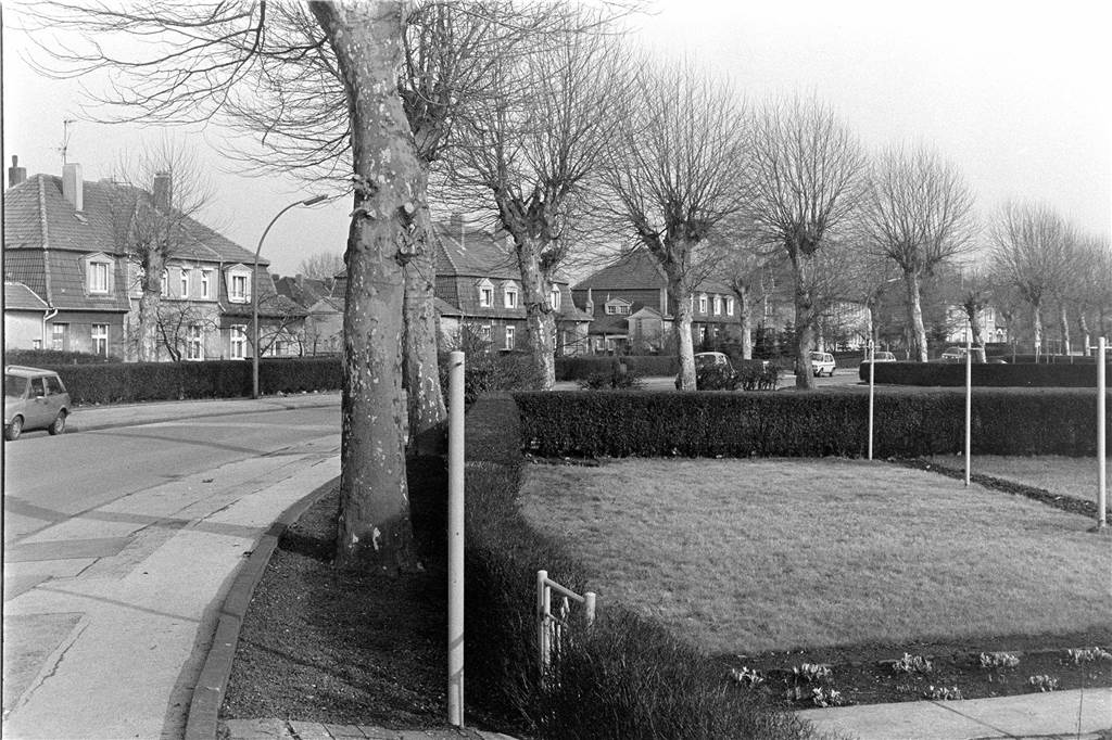 Die Wagnerstraße in der Kolonie Lünen-Süd.