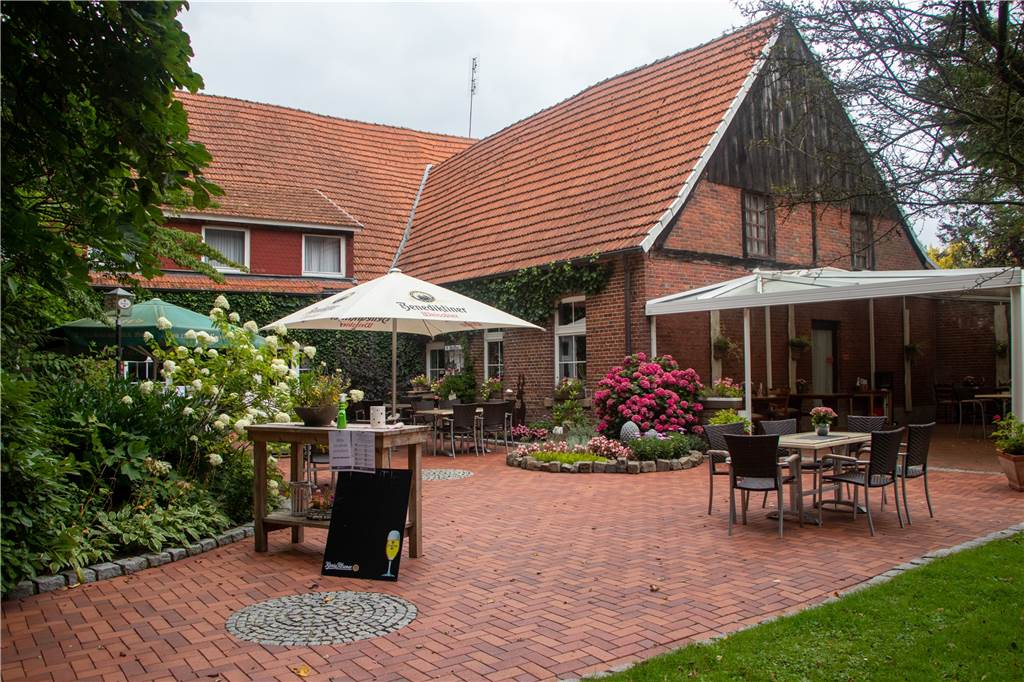 Waldschänke Kortböyer in Wüllen: Leckeres Essen in uriger Atmosphäre Die Waldschänke verfügt über einen gemütlichen Biergarten mitten in der Natur.