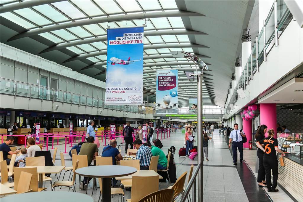 Eurowings streicht Verbindung ab Flughafen Dortmund Die Wartehalle im Dortmunder Flughafen