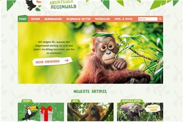 Die Website abenteuer-regenwald.de vermittelt allerlei spannendes Wissen rund um die bedrohten Waldgebiete der Welt. Foto: Abenteuer-Regenwald.de/dpa-tmn