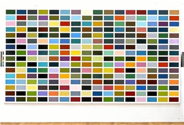 Die Werke Gerhard Richters, hier die Arbeit „256 Farben“, wurden nicht immer zu enormen Preisen verkauft.