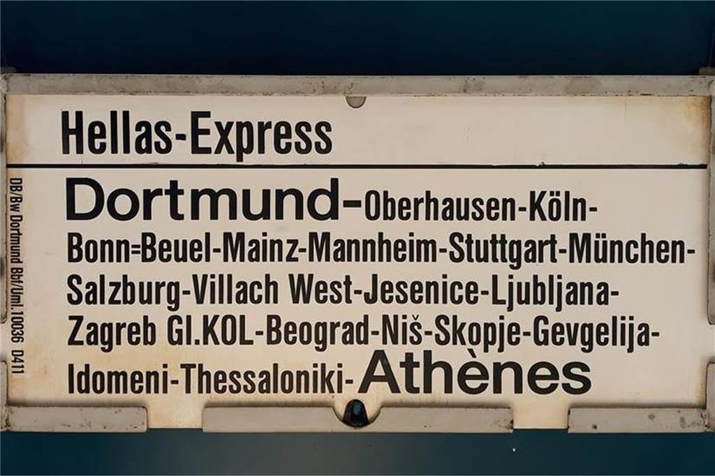 „Stella kennt in Ickern jeder“: Wie die Agora seine „gute Seele“ bekam Die wichtigsten, aber nicht alle Haltepunkte des Hellas-Express. Nicht an allen Orten konnten die Reisenden auch aussteigen. In Dortmund schon.
