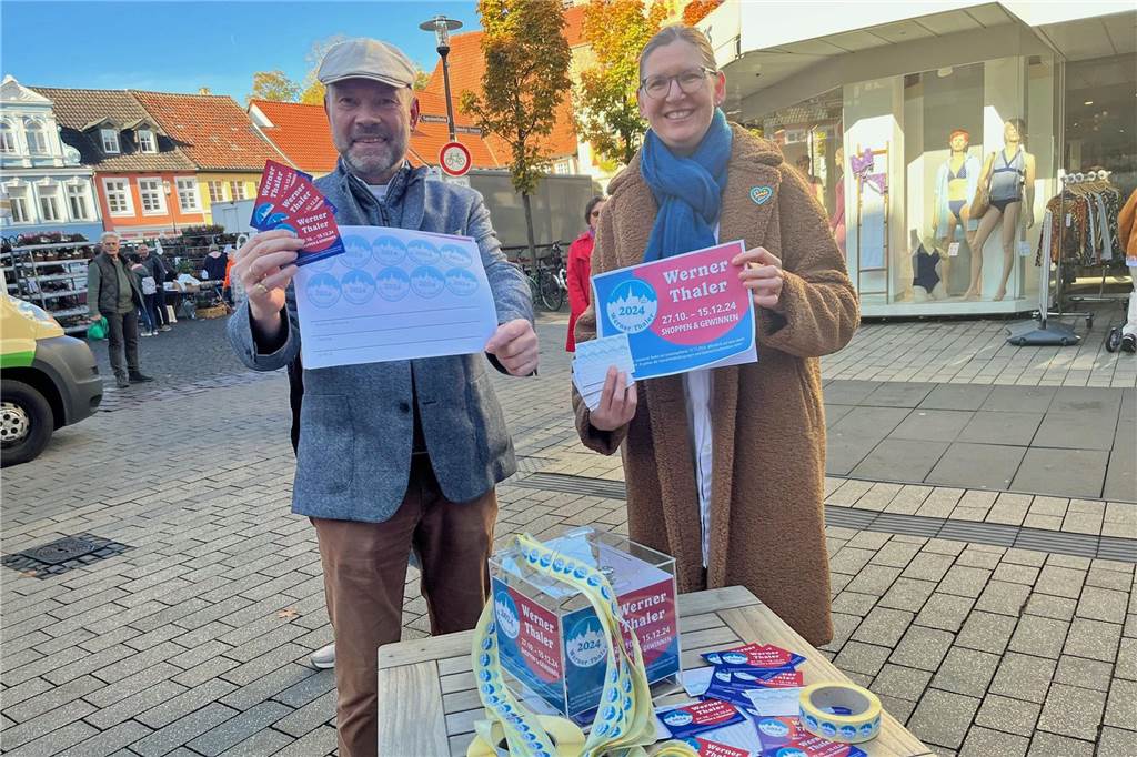 Die zahlreichen Neuerungen beim 61. Durchgang der Aktion "Werner Thaler" stellten am Freitag, 18. Oktober 2024, Hubertus Waterhues und Britta Löchter vor.